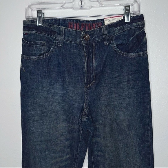 Tommy Hilfiger Jean Boys size 18 straight dark wash Blue Youth kids Dark Wash C2 - Picture 3 of 9